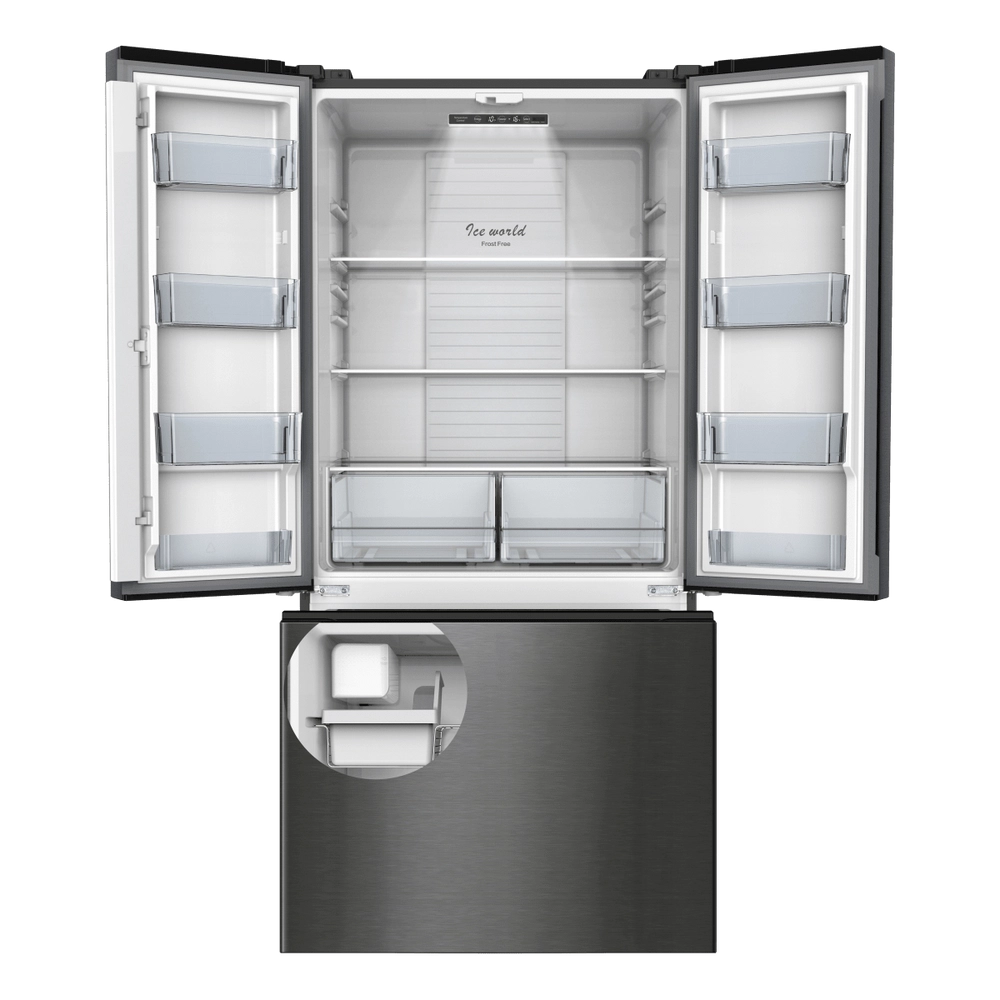 Furrion RV Refrigerator with Ice Maker - 110V, 18 cu. ft., French Doors #FCR18ACAFA-SV