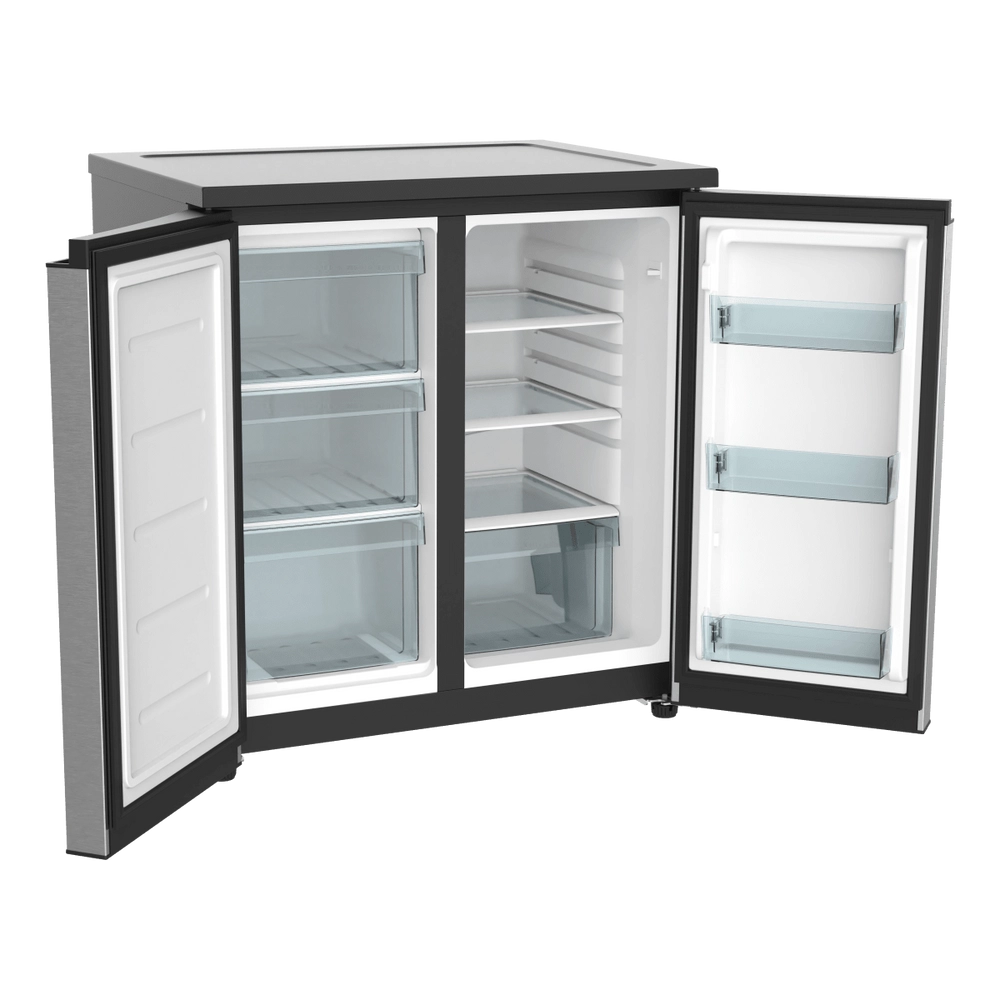 Furrion Side-by-Side RV Refrigerator with Freezer - 110V, 5.6 cu. ft. #FCR06ACGSA-SS