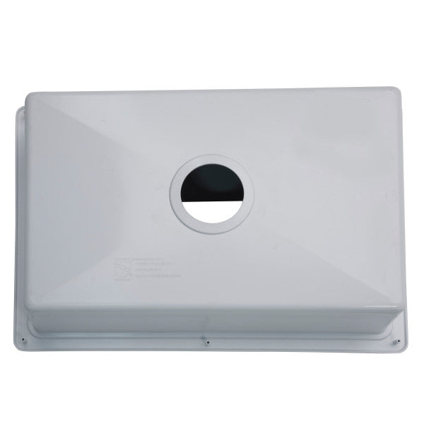 Lippert 809032 Single Kitchen Galley Sink - 25" x 17" x 6.6" White ABS Plastic