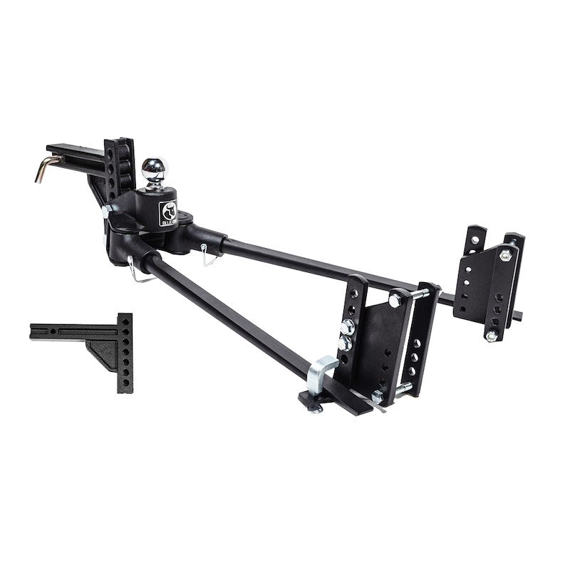 Blue Ox BXW0850 Weight Distribution Hitch; TrackPro 800 Pound Tongue Weight; 8000 Pound Gross Trailer