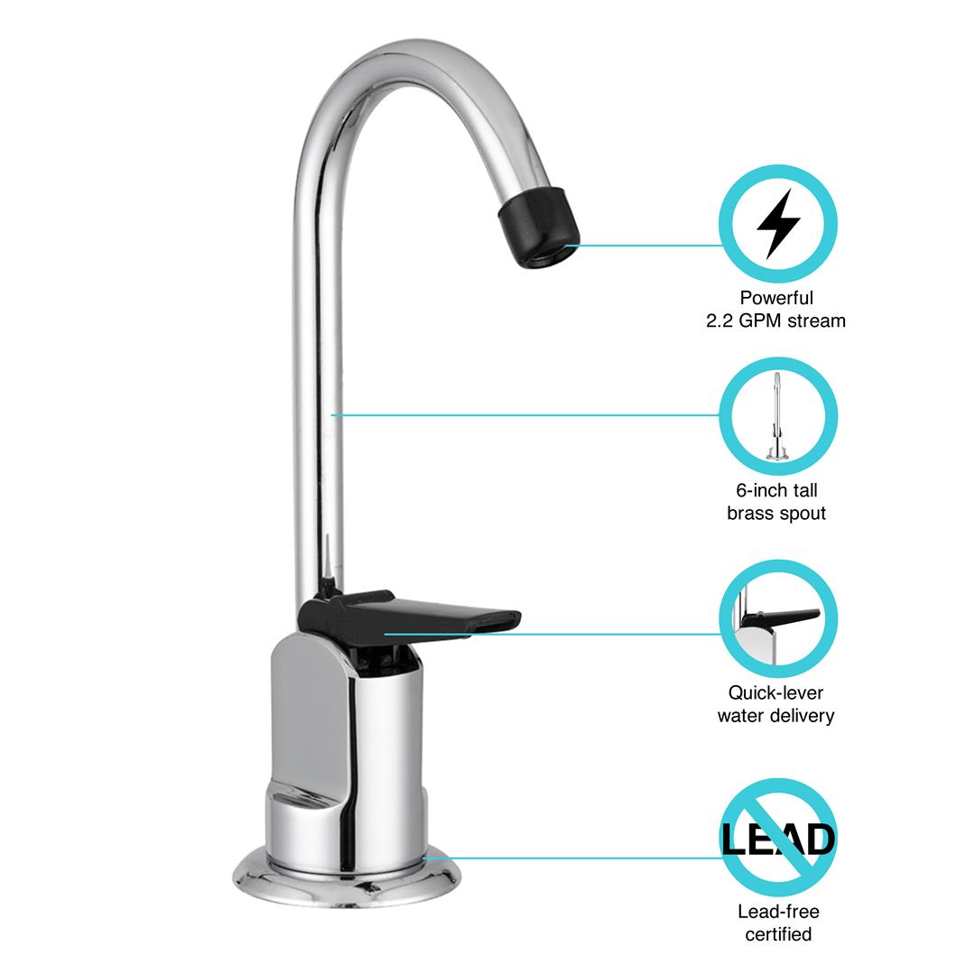 Dura Faucet DF-DF350-CP Fountain Faucet