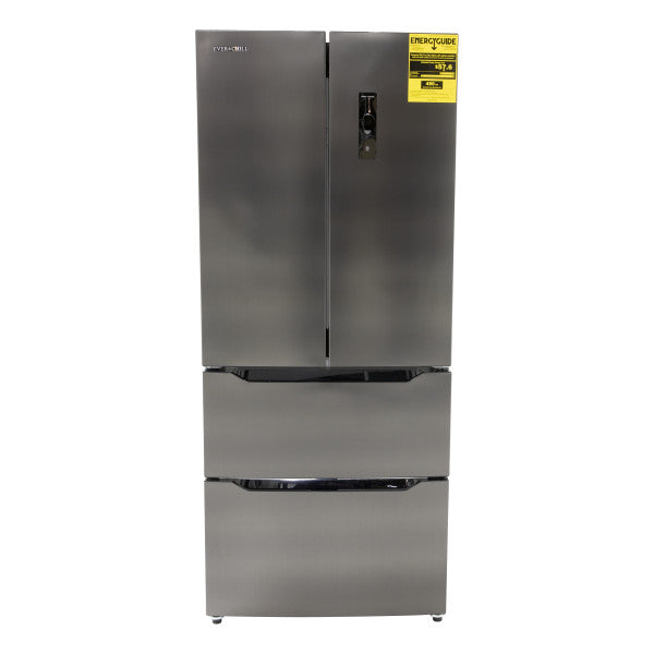 Everchill® by Furrion RV Refrigerator - 110V, 16.2 cu. ft., 4 French Doors, Darker Stainless Steel #SRM-418CB-C