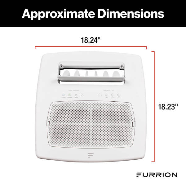 Furrion Chill® Cube Ducted Air Distribution Box (R32) with Remote - White #FACT18VSDA-PS-AM