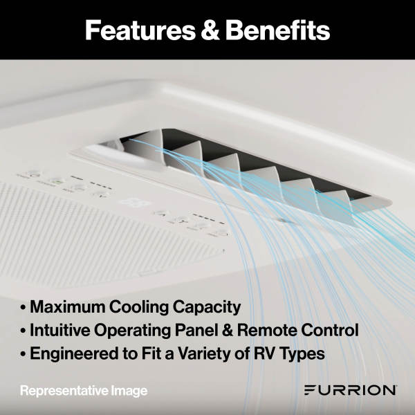 Furrion Chill® Cube Ducted Air Distribution Box (R32) with Remote - White #FACT18VSDA-PS-AM