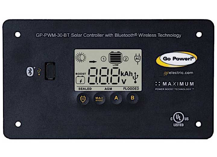 Go Power 83294 - OVERLANDER: 200 WATT SOLAR KIT WITH WIRE AND 30 AMP CONTROLLER
