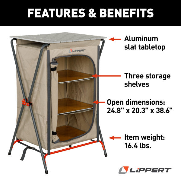 Lippert Camping Pantry - Sand #2023053723