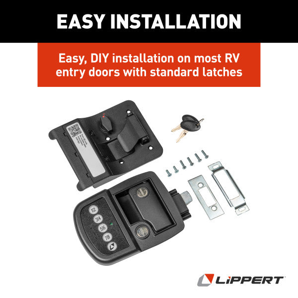 Lippert Keyless RV Door Lock with Bluetooth - 2022114114