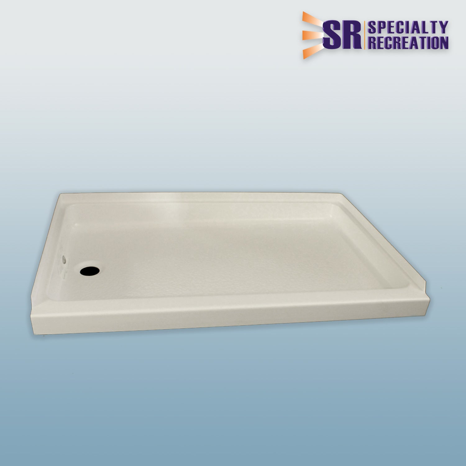 Specialty Recreation SP2436PL - Shower Pan; 24 Inch x 36 Inch x 3.57 To 4.23 Inch Left Hand Drain