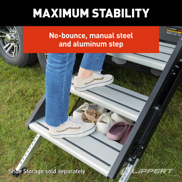 Lippert Solid Step® 4.0 Premium RV Steps - Double, 26" ***Free Shipping