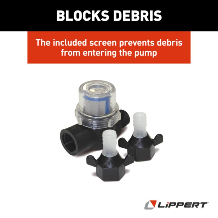 Lippert 689059 Flow Max Screen Filter and Connectors for RV Water Pump