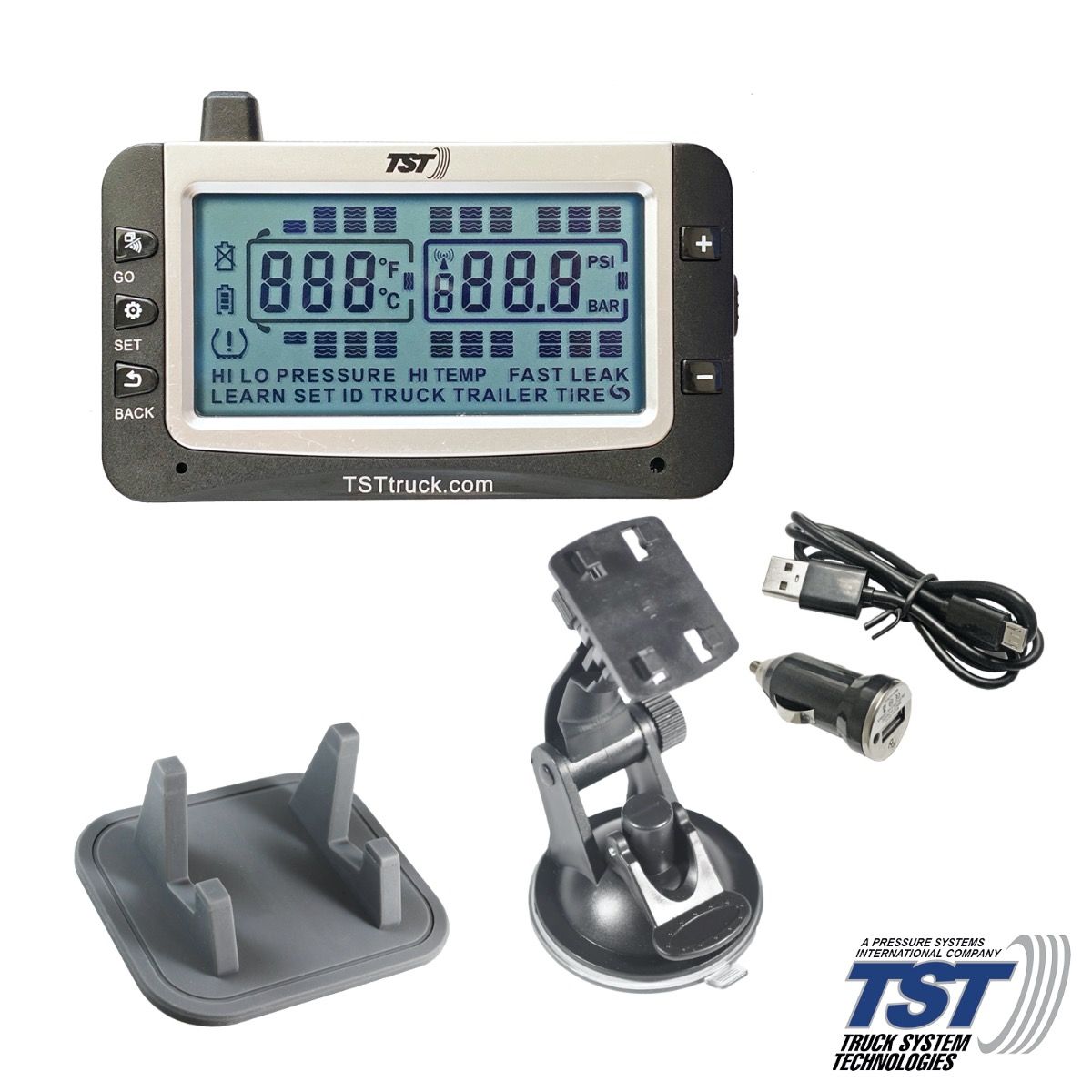 Truck System Technologies TST-507-D 507 Series Grayscale TPMS Display