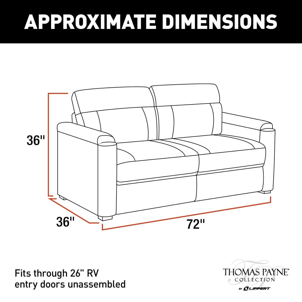 Thomas Payne RV Tri-Fold Sofa - 72" Grummond #2020128895