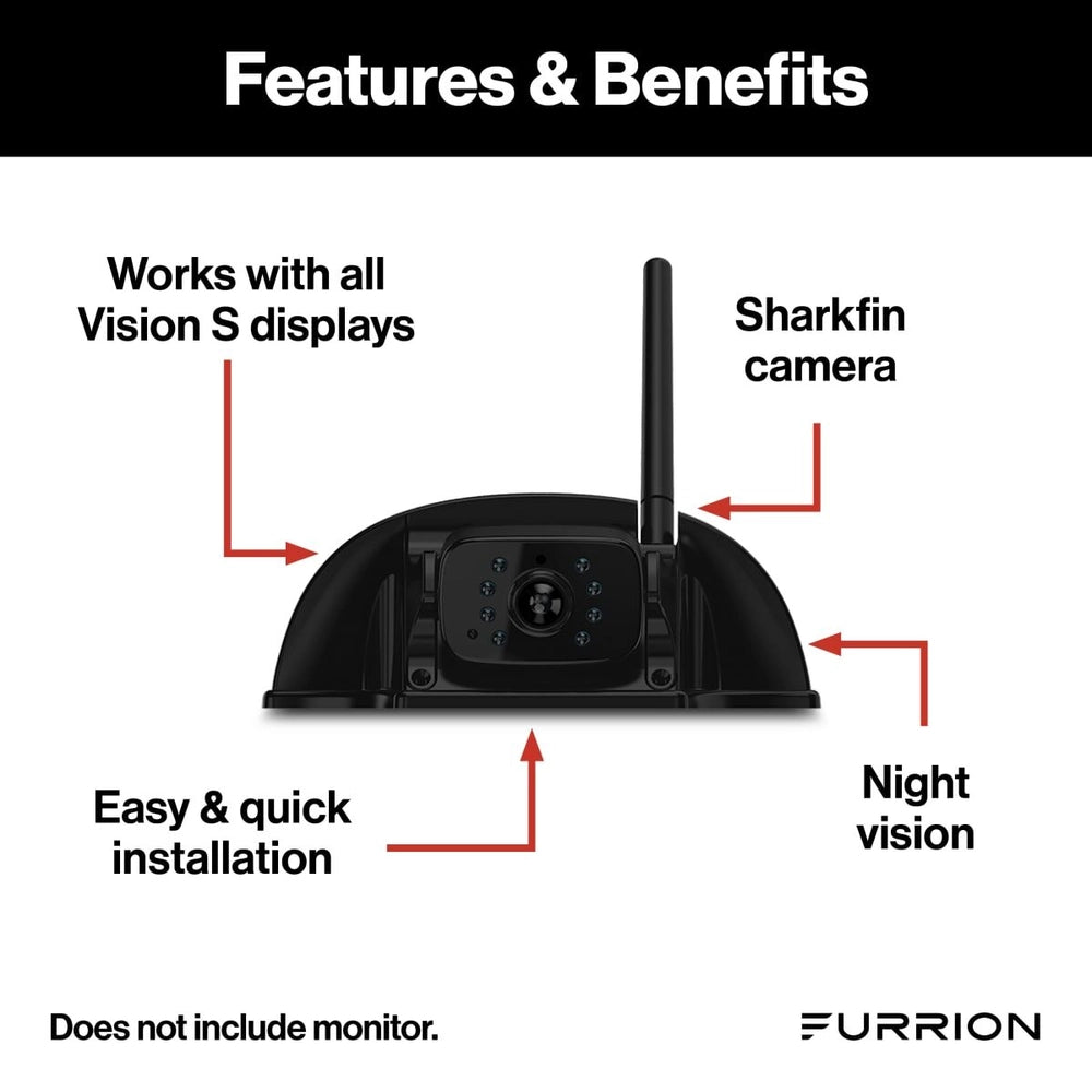 Furrion Vision S® Rear RV Camera with Sharkfin Bracket #FCN48TASF ***Free Shipping***