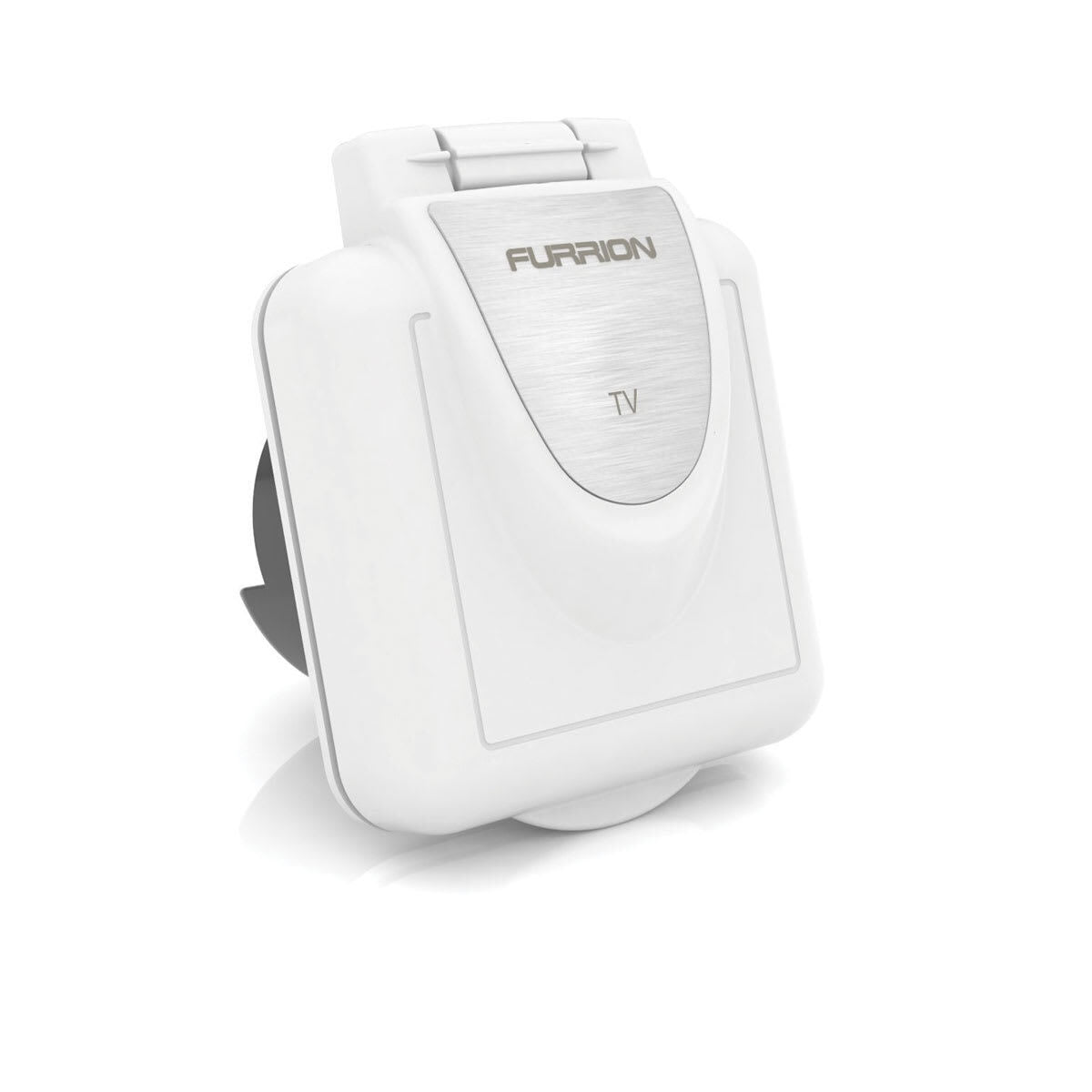 Furrion TV/SAT Inlet Square - White #FTVINS-PS SKU #: 2021123867