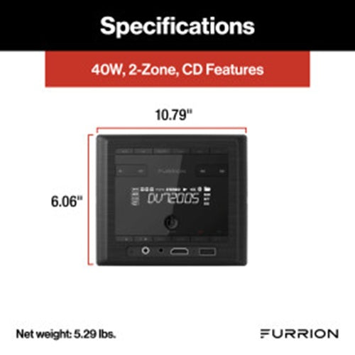 Furrion RV & Marine Entertainment System DV7200S - 40W, 2-Zone