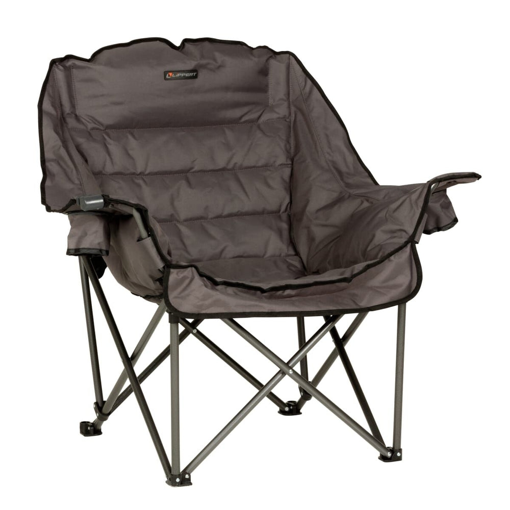 Lippert 2022114815 - Big Bear Club Camping Chair - Dark Grey