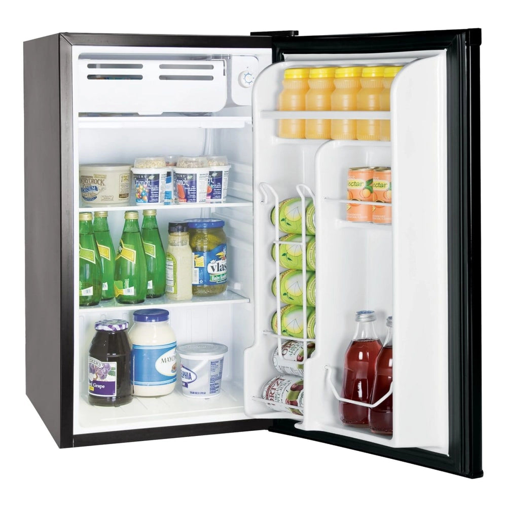 Everchill by Furrion RV Refrigerator - 110V, 3.2 cu. ft., Right Hinge, Black with Stainless Steel Trim #BC-90RHH