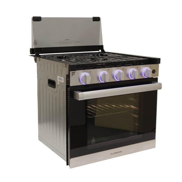 Furrion 3-Burner Gas RV Range with Flame Sense - #FGR21G3MA1B-SG