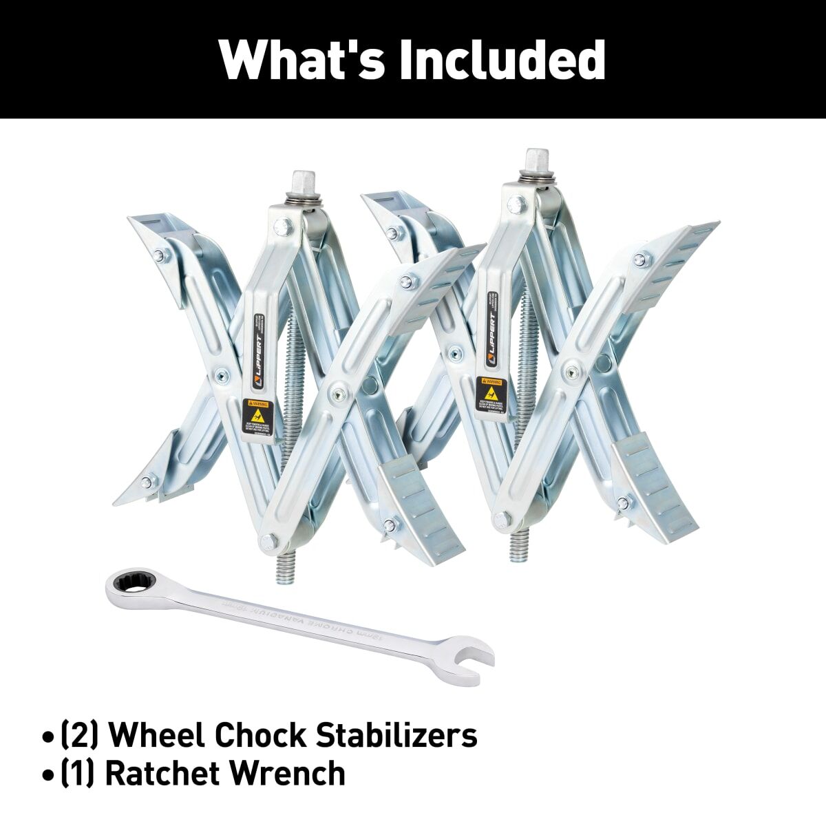 Lippert RV Wheel Chock Stabilizers - 2-Pack #2024121205