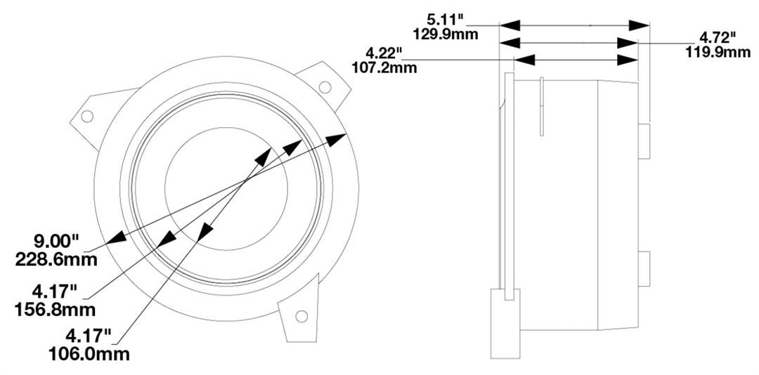 JW SPEAKER 8200693 Headlight Mounting Kit