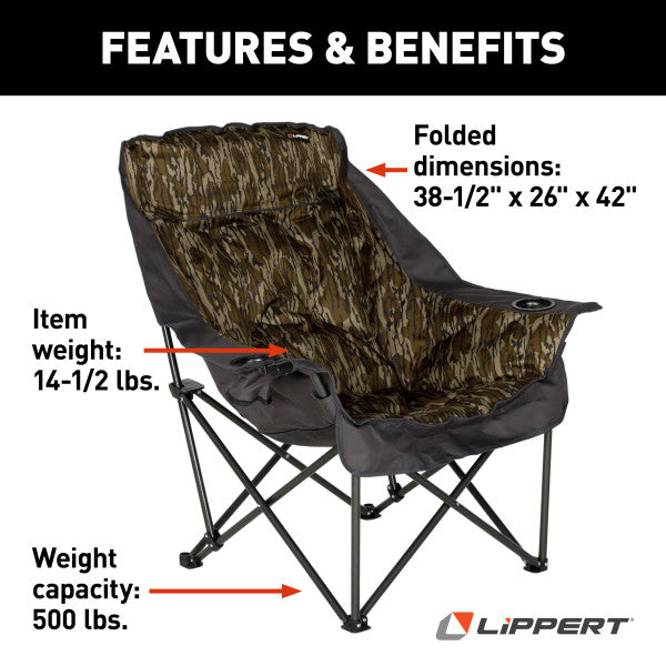 Lippert Big Bear Chair - Mossy Oak® Original Bottomland® Camo #2023053730