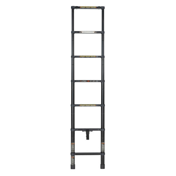 Lippert Collapsible RV Bunk Bed Ladder with 7’ Length, 250-lb. Weight Capacity, Telescoping Design, Two Female Attachment Brackets Included - 2024044562