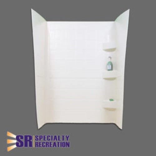 Specialty Recreation SW2432W White Shower Wall ; 24 Inch x 32 Inch x 66 Inch