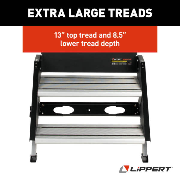 Lippert Solid Step® 4.0 Premium RV Steps - Double, 26" ***Free Shipping