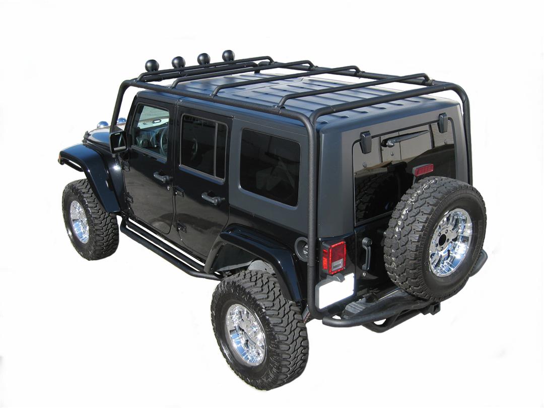 TrailFX J029T Roof Rack - Fits 2007-2018 Jeep Wrangler JK